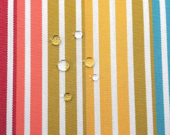 FabricFabric Outdoor fabric Dralon stripes colorful "Caribe"water-repellent lightfast