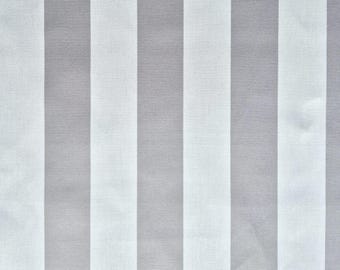Fabric outdoor fabric Dralon "Block stripes stripes" grey ecru water-repellent lightfast 0.5