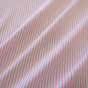 fabric cotton fabric pink white stripes striped 4