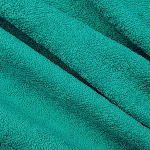 Fabric by the meter cotton terry cloth terry cloth petrol