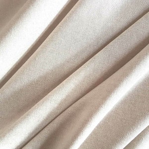Fabric sold by the meter cotton plain natural sand beige easy-care price per meter