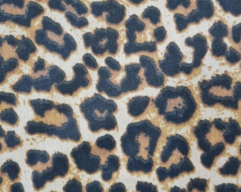 Cotton fabric "Leo" animal print 0.5