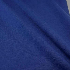 Cuff fabric jersey tubular fabric royal blue Ökotex