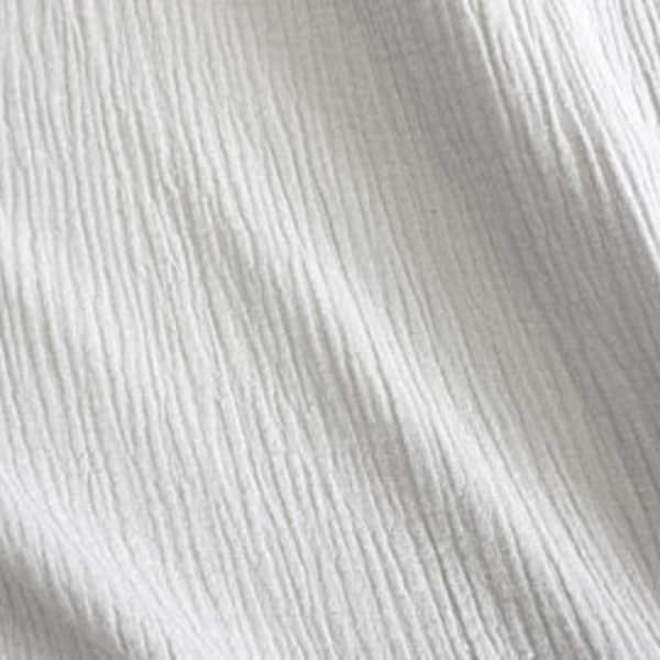 Fabric cotton muslin mull cloth white uni