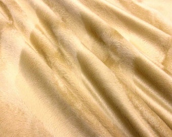 Fabric fur fur imitation gold beige noble soft