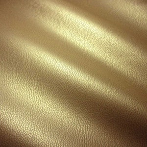 Sold by the meter Artificial leather Nappa gold furniture cover