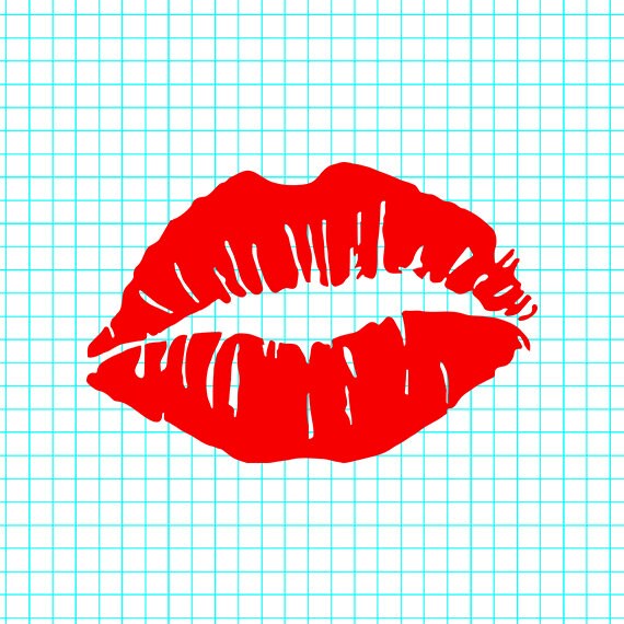  Lips svg Lips silhouette Kiss svg Kiss cricut Kiss Etsy