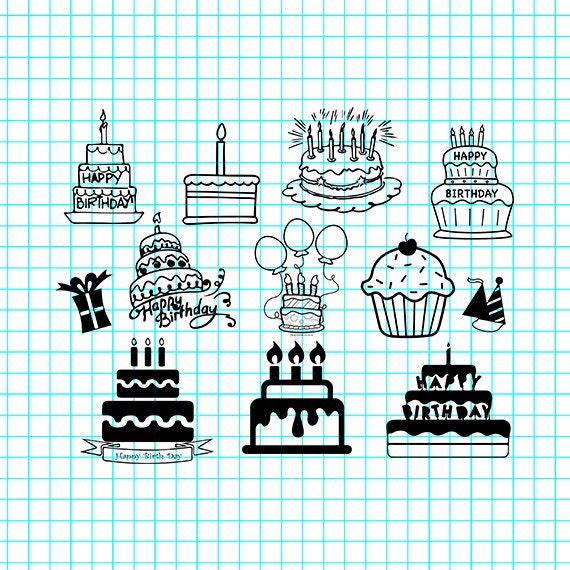 Download Birthday Cake SVG Bundle Birthday Cake SVG Birthday Cake ...