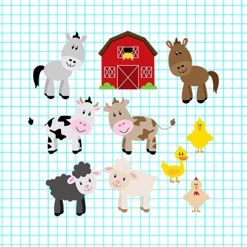 Download Farm Svg Farm Animal Svg Farm Animal Clipart Farm Animals Etsy Yellowimages Mockups