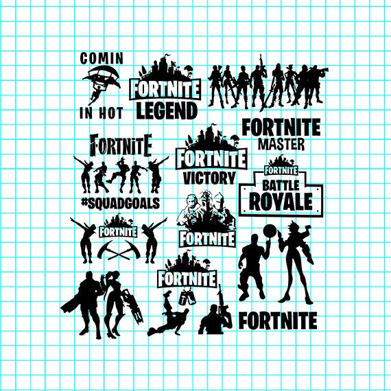 Download Fortnite SVG Fortnite Vector Fortnite Silhouette Fortnite ...