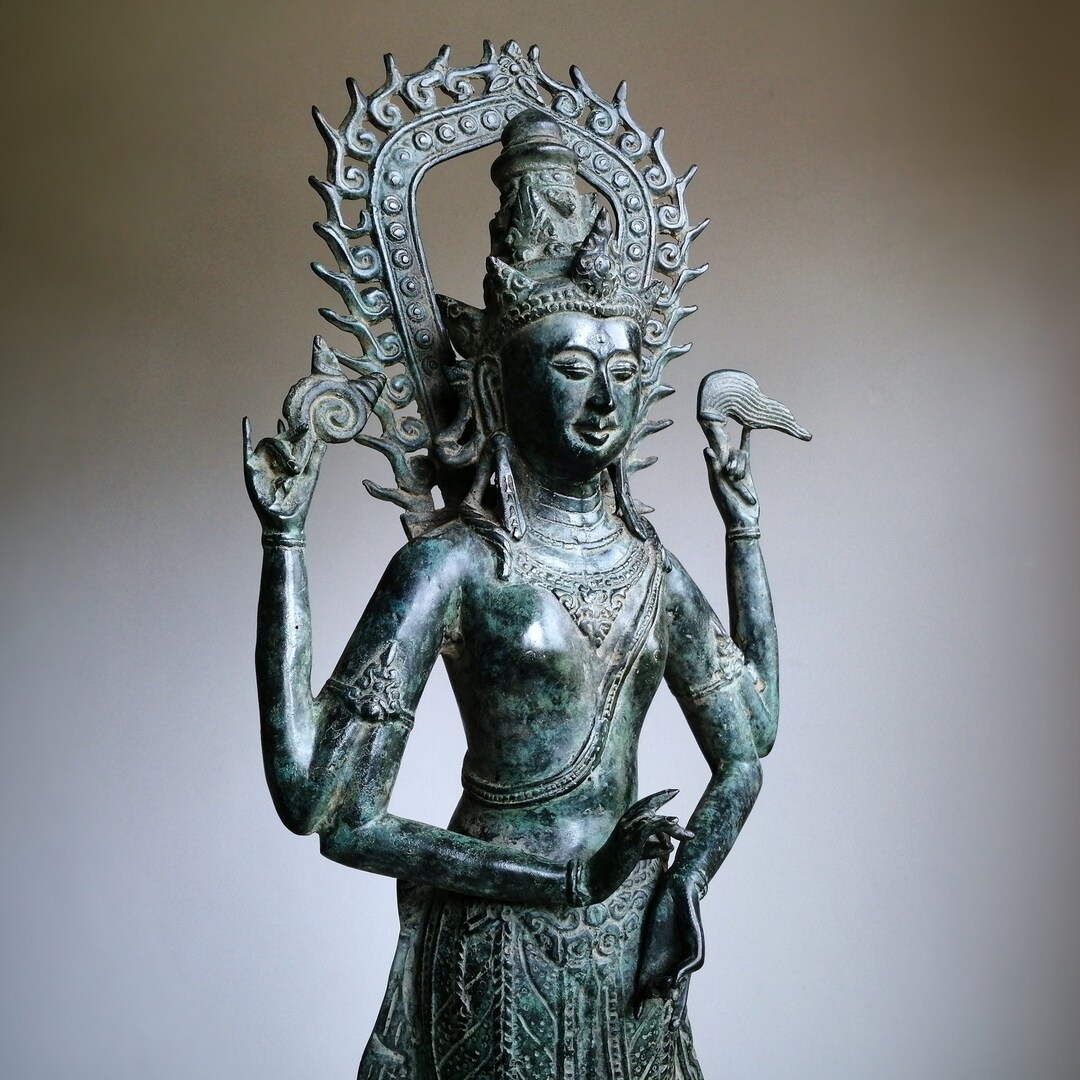 Large Vishnu Statue Etsy