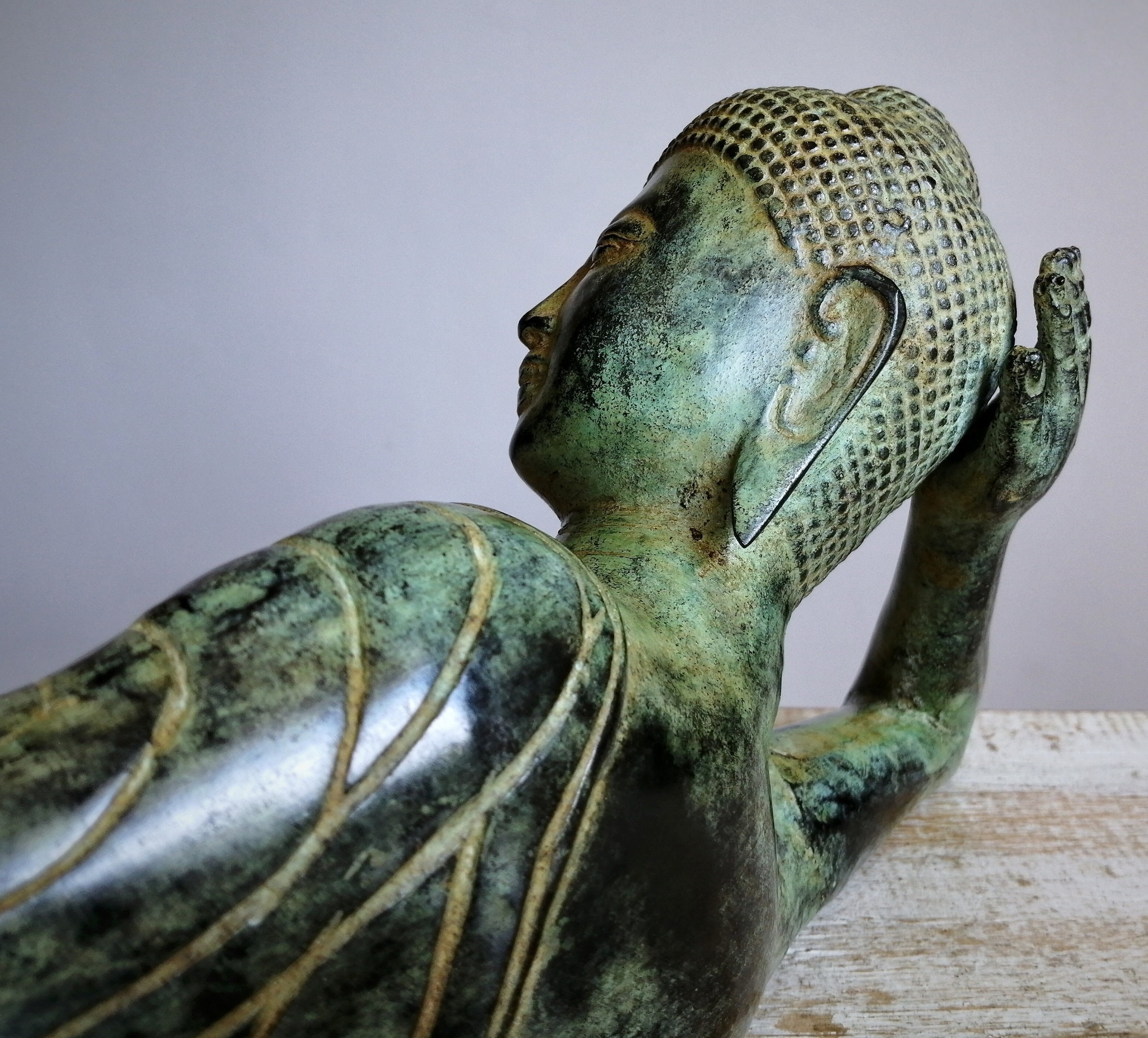Large reclining Buddha statue Etsy