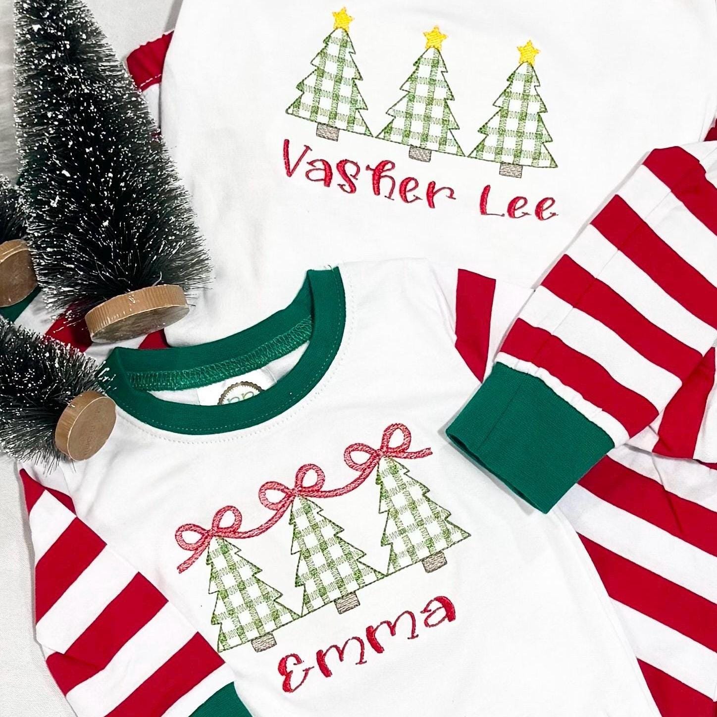 UB Christmas Pigiama Famiglia Rudolf Renna, Pantaloni Verde, Taglie Da Bambino A Adulto (X-Large), Cotone Morbido - 4