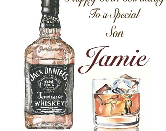 Jack Daniels Card Etsy Jack Daniels Card Etsy