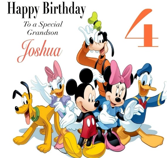 Personalised Disney Birthday Card Daughter Niece Granddaughter Etsy 日本