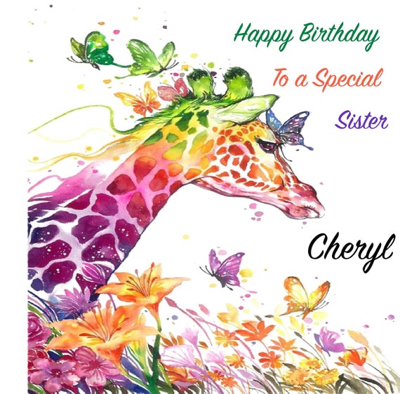Handmade Personalised Birthday Card Grandma Mum Daughter Sister