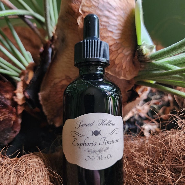 Euphoria Tincture, Blue Lotus, Damiana & Mugwort Blend, 2oz