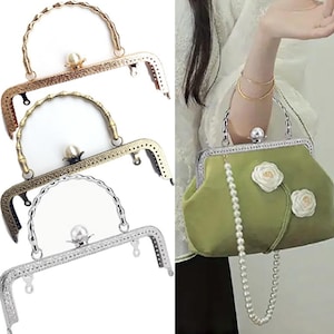 20CM/7.87‘’ Purse Frames with Handle, guofa Kiss Lock Handle Bag Frames for Evening Purse Bag Making