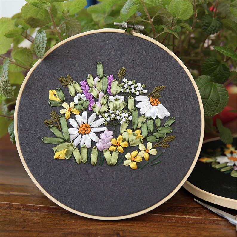 Full Range of Beginner Silk Ribbon Embroidery Kits with Etsy