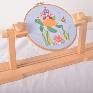 360 Degree Rotatable Adjustable Embroidery Hoop Stand/ Cross Stitch Frame Hoop Holder for Quilting Project( Embroidery Hoop is not Included)