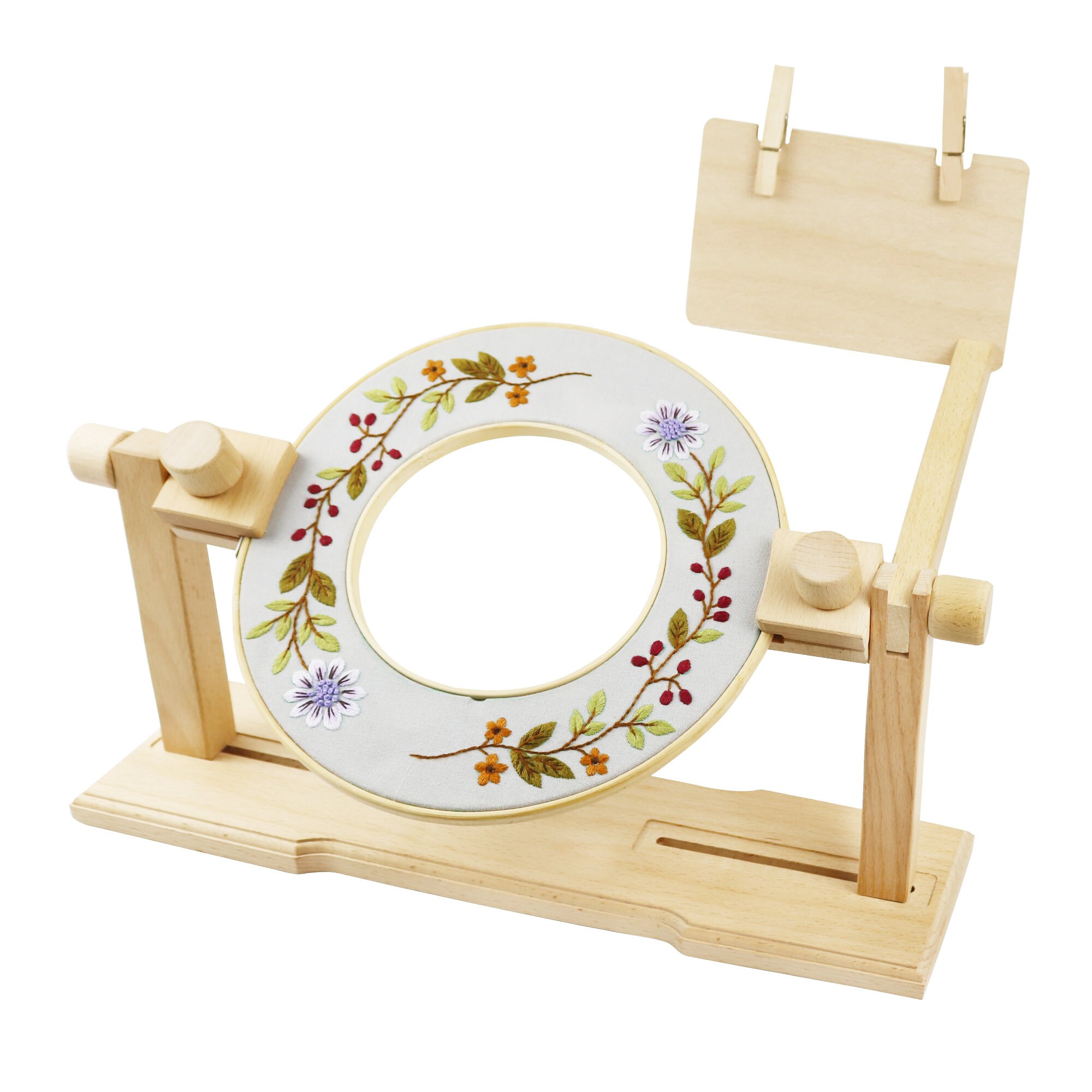 Wooden finger holder QSnaps for embroidery treads cross stitch beads