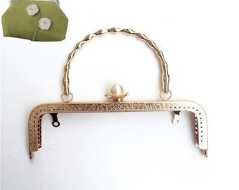 guofa 20CM/7.87‘’ Purse Frames with Handle, guofa Kiss Lock Handle Bag Frames for Evening Purse Bag Making