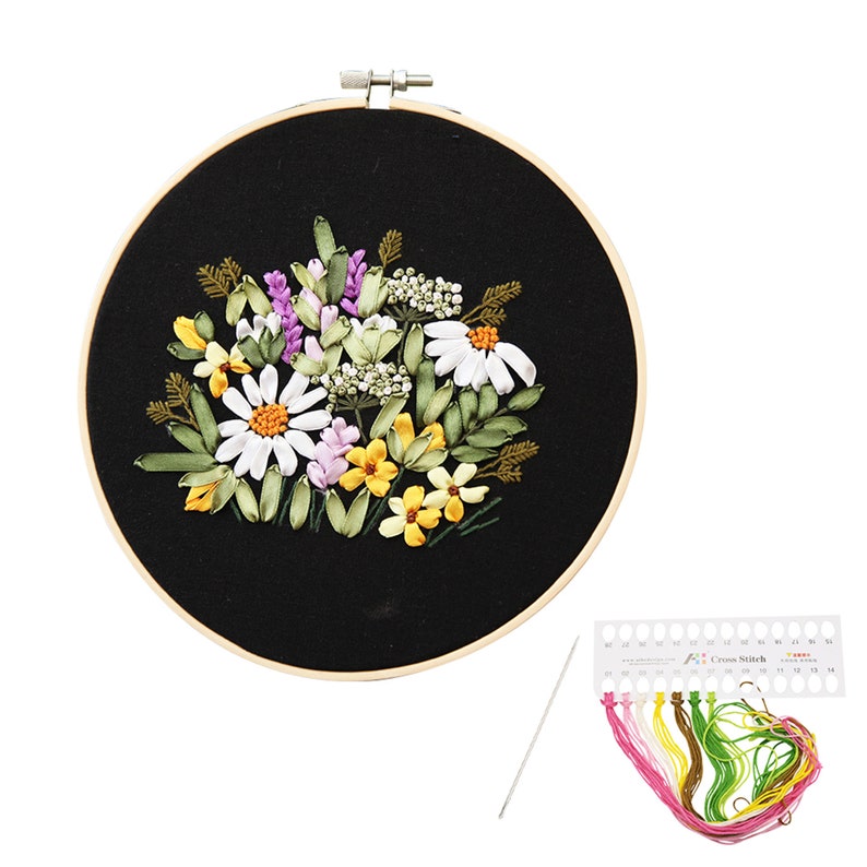 Full Range of Beginner Silk Ribbon Embroidery Kits with Etsy