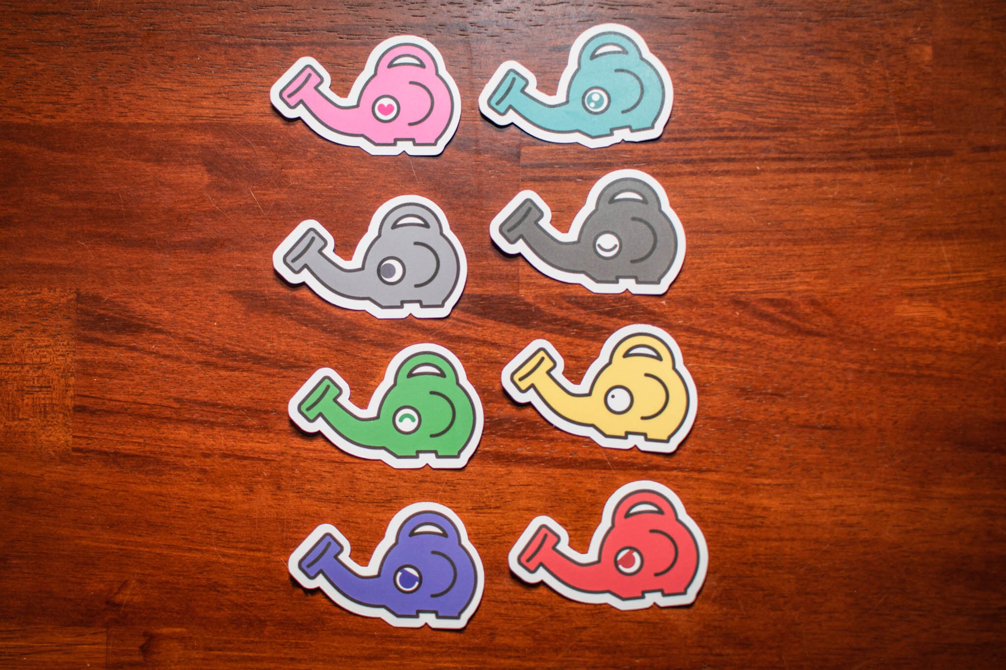 Animal Crossing Elephant Watering Can Stickers big Etsy UK