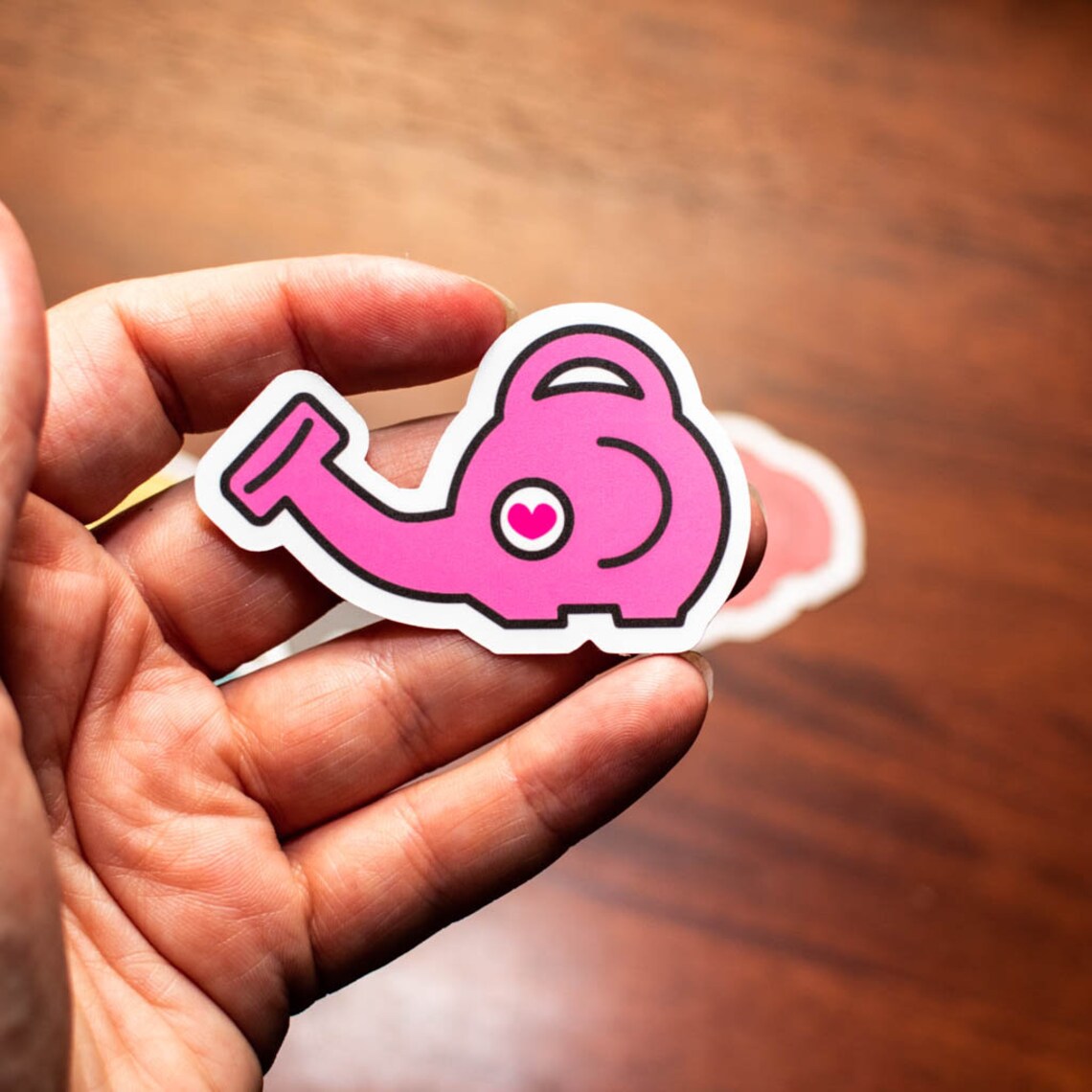 Animal Crossing Elephant Watering Can Stickers big Etsy UK