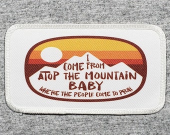 Atop the Mountain Patch | Iron-On or Sew-On Jean Hat Patch