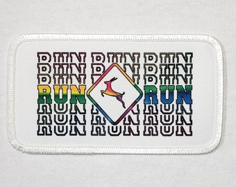 Run Like An Antelope Patch | Embroidered Iron-On Applique Phishy Fan Art