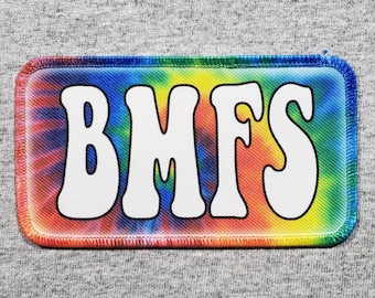 BMFS Tie Dye Patch | Embroidered Iron-On Patch | Stings Fan art