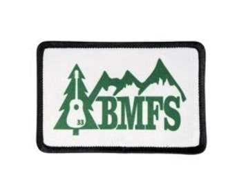 BMFS Mountain Patch | Embroidered Black Border, Iron-On or Sew-On | Strings fan art