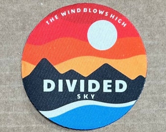 3" Divided Sky Borderless Printed Patch | Iron or stitch | Gift | Jean Hat Patch | Washable| Fan Art