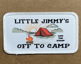 Camp Squirming Coil Patch | Little Jimmy's Fan Art, Iron-On or Sew-On