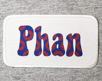 Red Donut Phan Patch | Iron-On or Sew-On, Fan Art