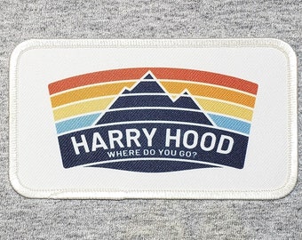 Harry Hood Mountains Patch | Outdoors Fan Art, Iron-On or Sew