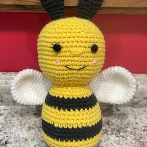 Crocheted Bumble Bee Plush Toy – 12” Stuffed Insect Friend