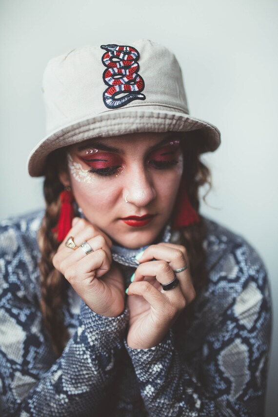 snake bucket hat