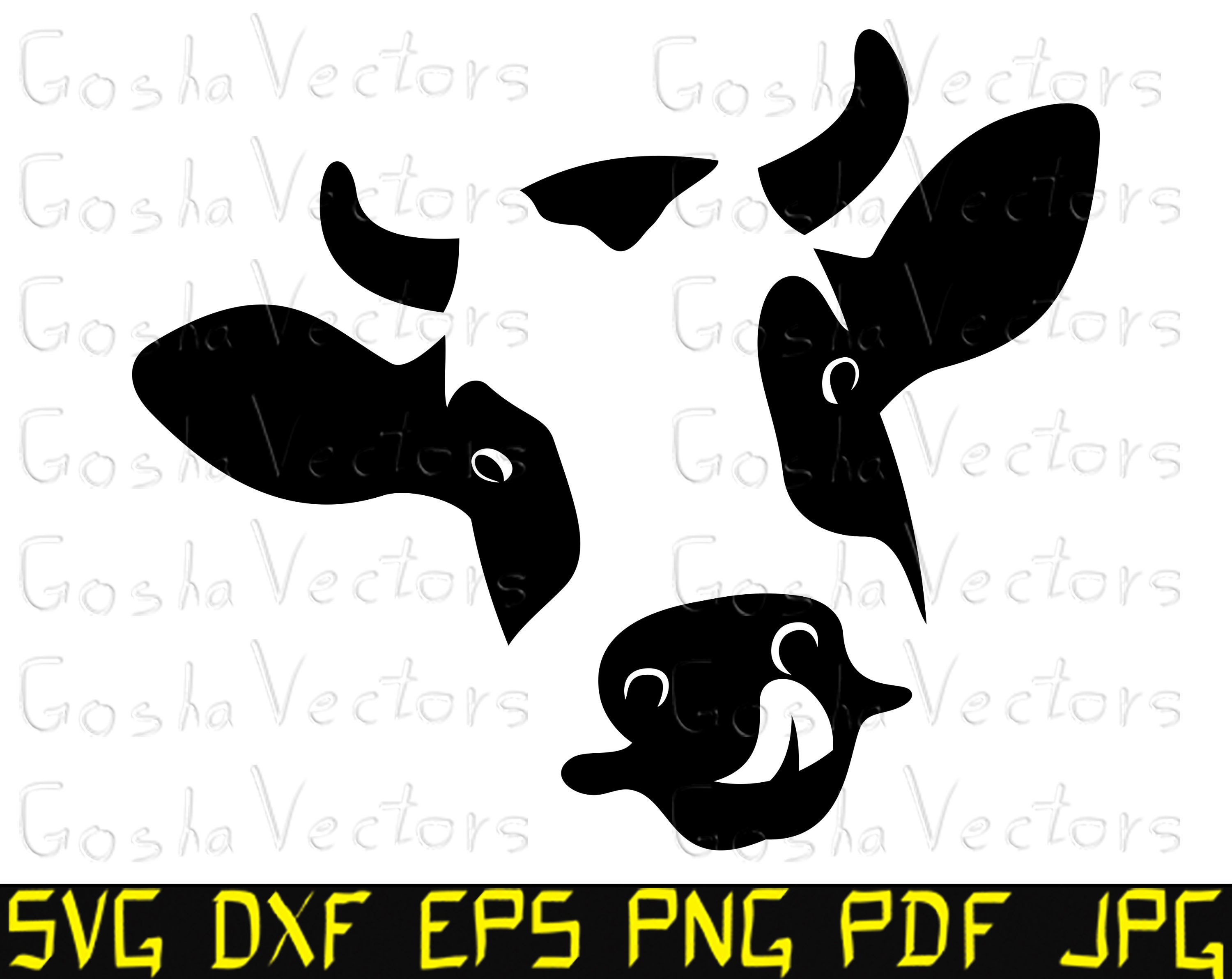 Download Cow Face Svg Cow Head Svg Cow Svg Farm Svg Farm Animal Etsy