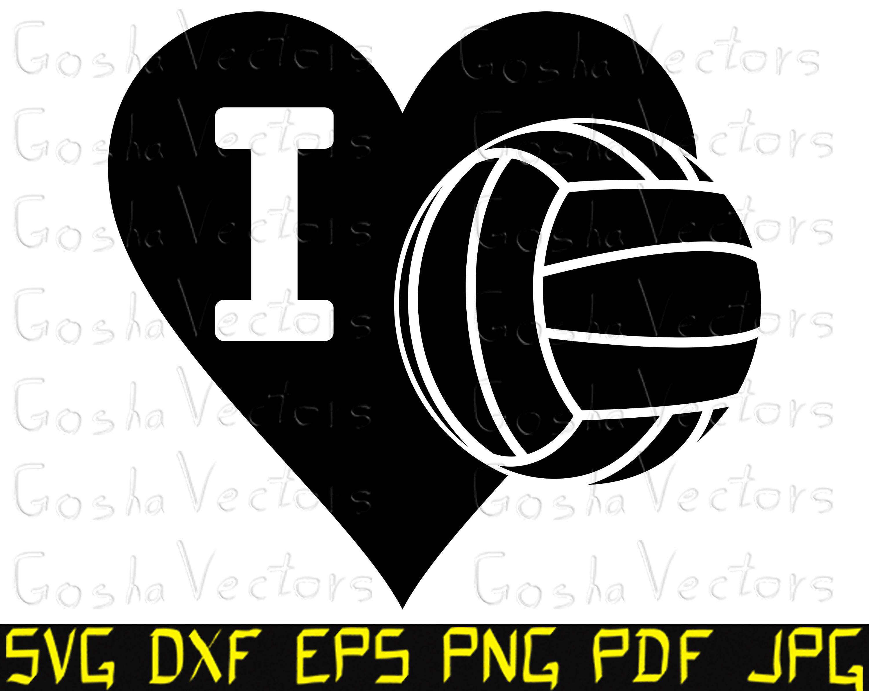 I love volleyball svg. Volleyball svg. Ball svg. sport cutting | Etsy