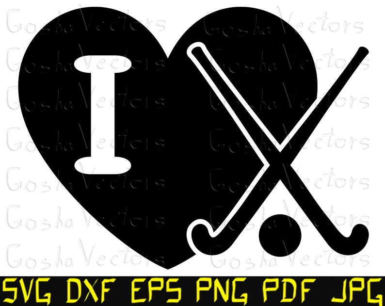 Download I love field hockey svg. Heart svg. Hockey stick svg. Cut ...