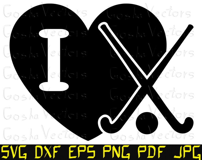 Download I love field hockey svg. Heart svg. Hockey stick svg. Cut | Etsy
