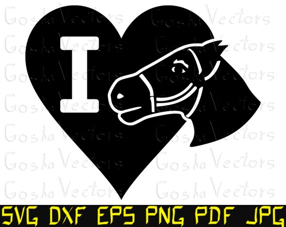 Download Horse Svg I Love Horses Svg Heart Svg Animal Cut File T Etsy