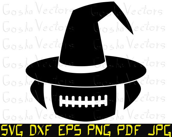 Download Ball In Witch Hat Svg Halloween Hat Svg Football Svg Etsy
