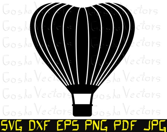 Hot Air Balloon Svg Heart Svg Valentine S Day Cut File Etsy
