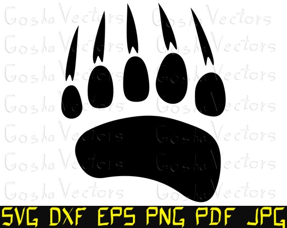 Free Free Bear Paw Svg File 705 SVG PNG EPS DXF File