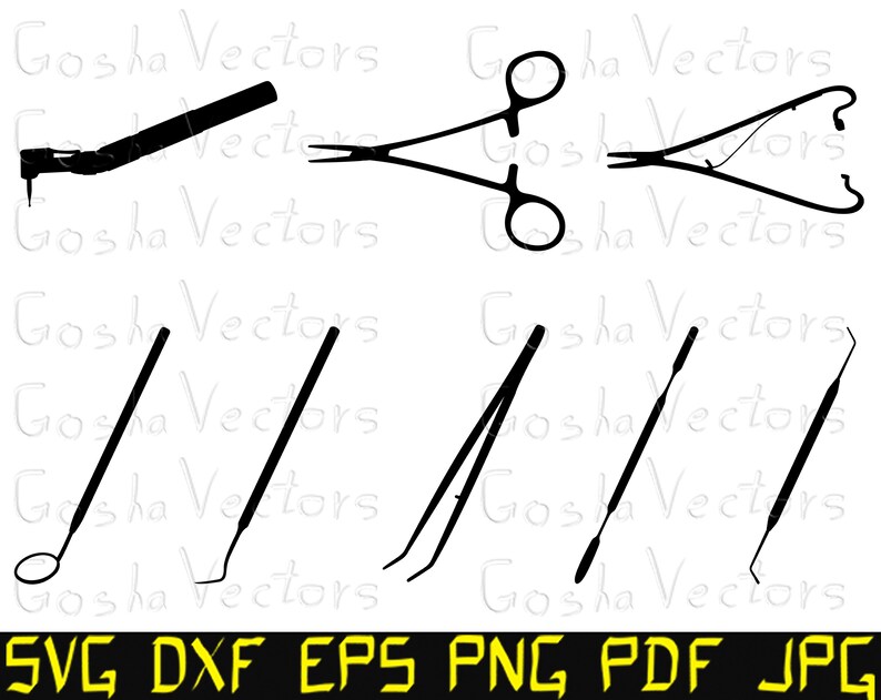 Download Dental instruments svg. Dentistry. Stomatology. Silhouette ...