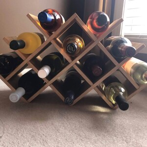 Wine Rack, Butterfly,"W" Style, 12 Bottle