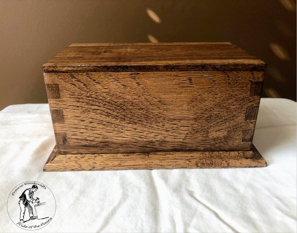 Memento Box / Keepsake Box Large W/ Base Etsy
